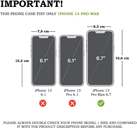 Genuine Leather Undetachable Case iPhone 13 Pro Max (6.7")