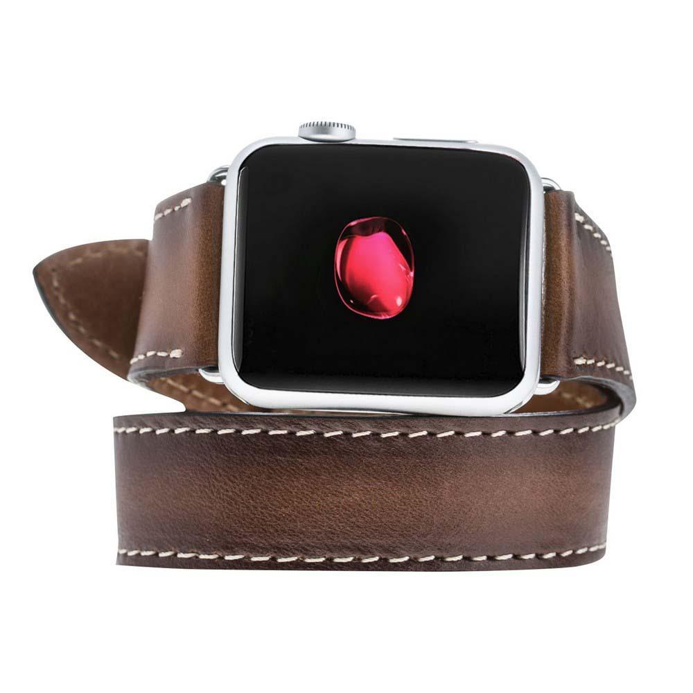 LupinnyLeather Double Leather Watch Band for Apple Watch Band 2