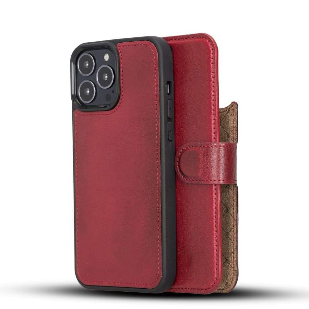 Full Grain Genuine Leather Wallet Case for iPhone 14 Series: iPhone 14, iPhone 14 Plus, iPhone 14 Pro, and iPhone 14 Pro Max