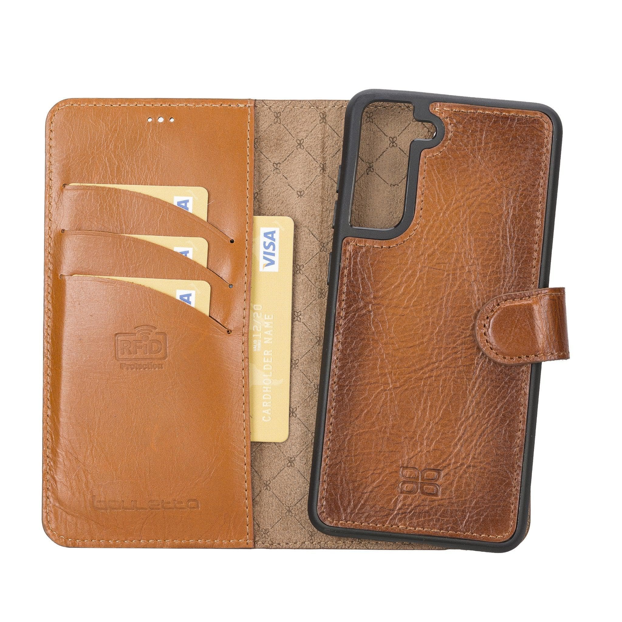 Samsung Galaxy S21 FE (Fan Edition) Detachble Leather Wallet Case Bouletta LTD