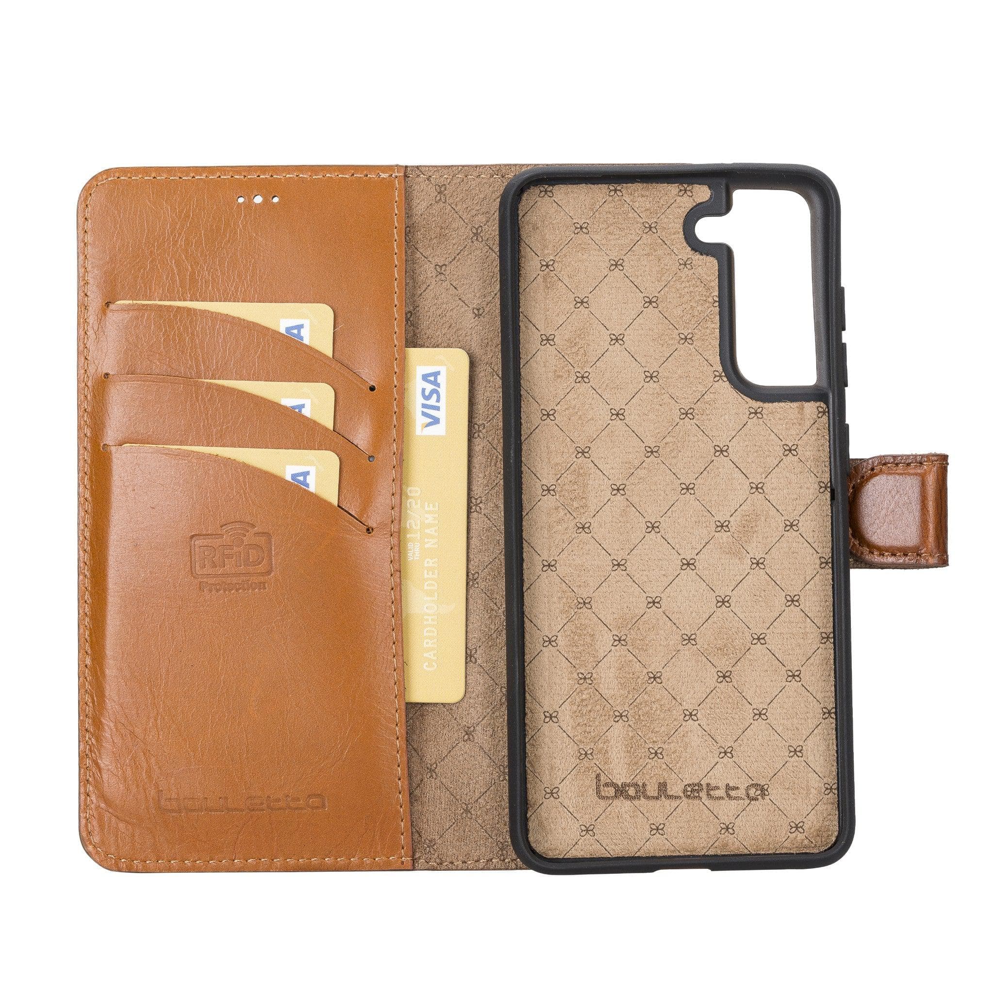 Samsung Galaxy S21 FE (Fan Edition) Detachble Leather Wallet Case Bouletta LTD