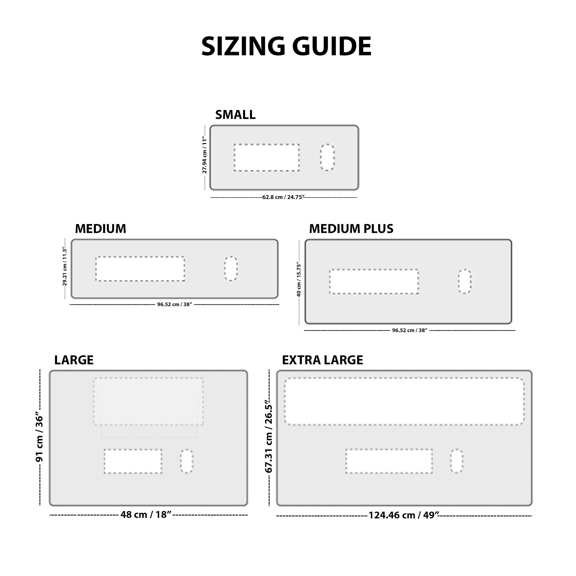 LupinnyLeather Deskmat Sizing Guide