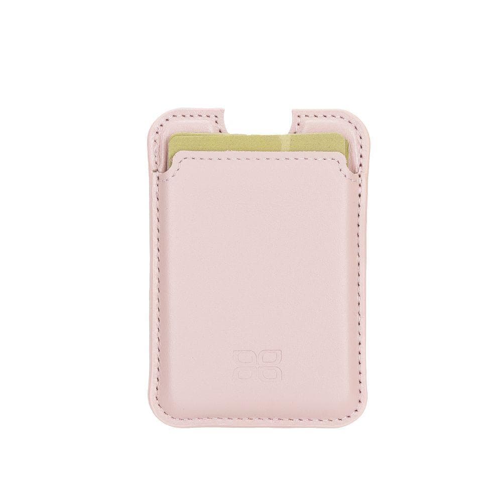 Maggy Magnetic Leather Card Holder Pink Bouletta Shop